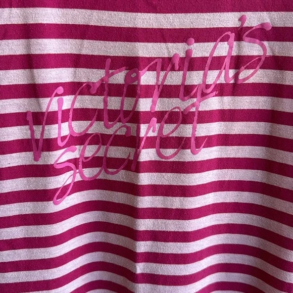 Victoria’s Secret pink stripe scoop neck sleepwear, size M - Picture 4 of 6